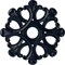 Ekena Millwork Angel Ceiling Medallion (Fits Canopies up to 4 3/8"), 20 7/8"OD x 3 5/8"ID x 1"P, Midnight Dream CM20ANMDF - alternate 1